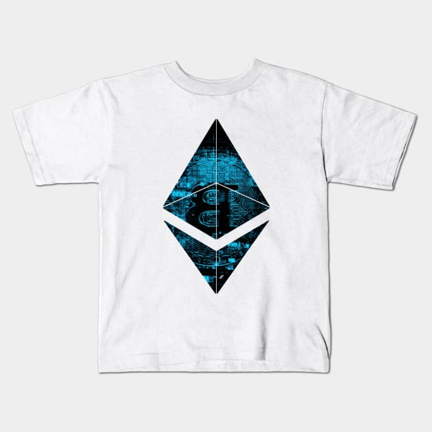 The Flipping Eth Flips Btc Cryptocurrency Blockchain Design Kids T-Shirt by UNDERGROUNDROOTS